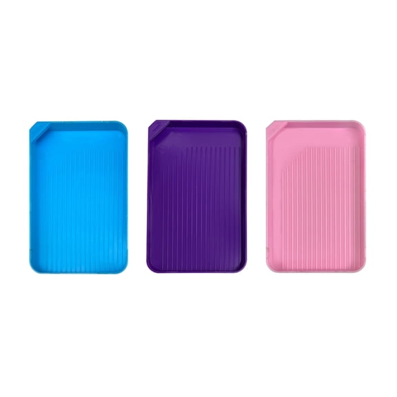 3Pcs Craft Beads Organiser Tray Stackable Plastic Storage Tray For Painting Supplies Handmade Jewelry Crafting Project