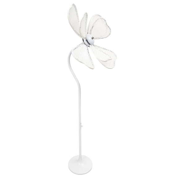 3Pcs Creative Wedding Flower LED Lamp, Floor Free Standing,110V Decorative Romantic Light Fixture for Party & Event Decoration, 4.92Ft Cord, White