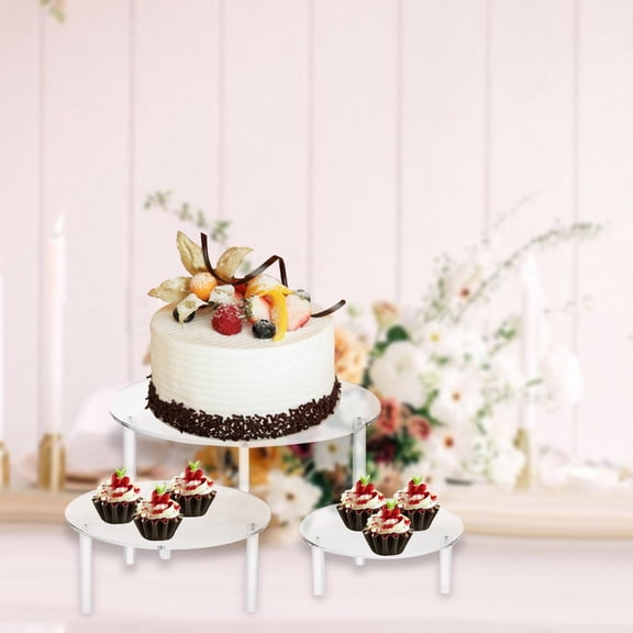3Pcs Cupcake Cake Display Stands Parties Weding Decoration Desserts Table Decoration Bread Candies Reusable Cupcake Holder Cupcake Stands