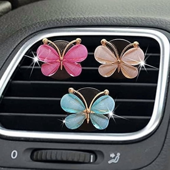 3Pcs Cute Daisies Car Clip, Interior Accessories, Flowers Car Charm Air Vent Acc