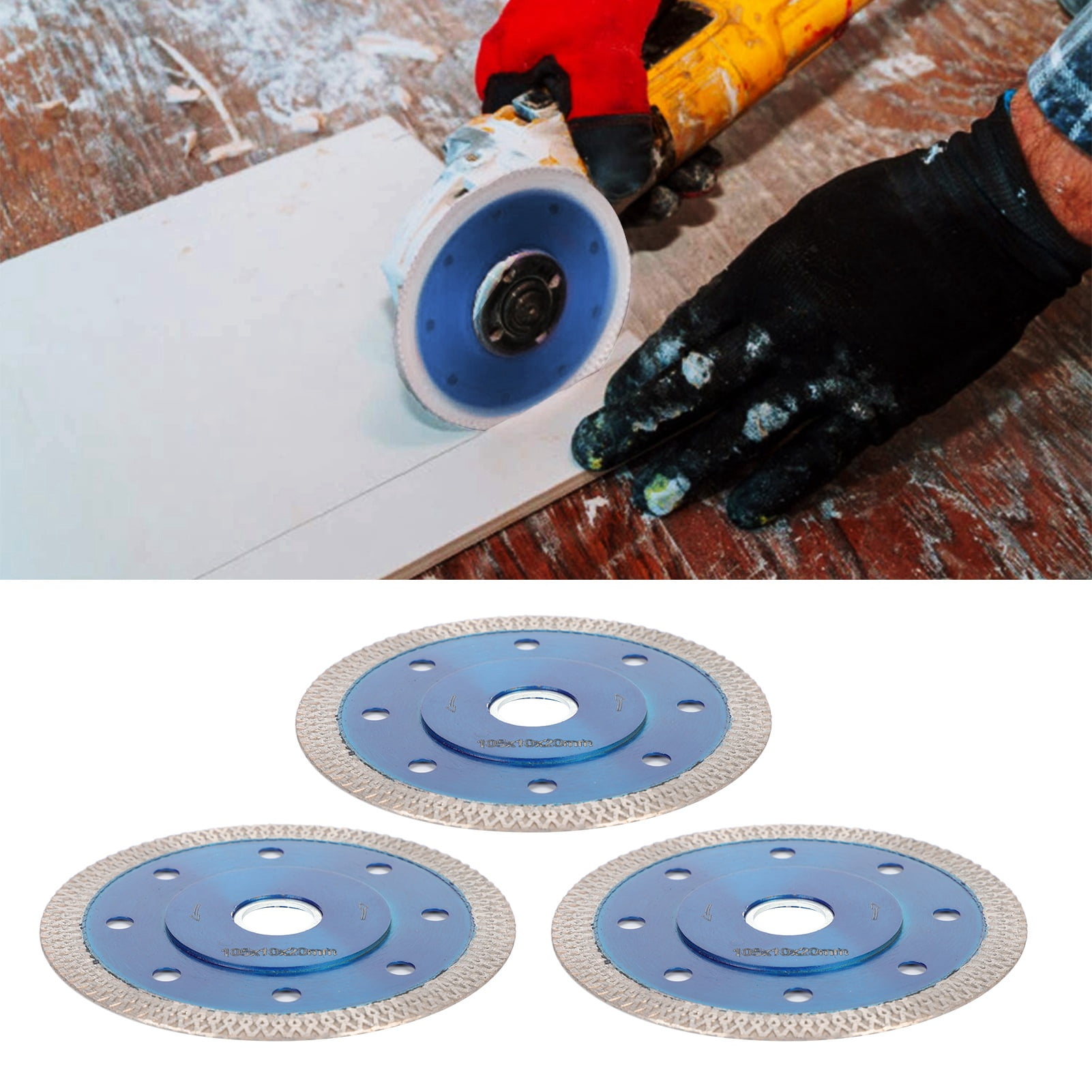 3Pcs Cutting Disc Wheel, Porcelain Tiles Grinding Cup Wheel For Cutting