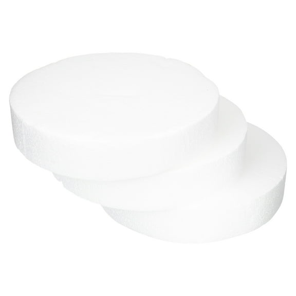 WEAVILUX Foam Discs for Crafts White Stable Foam Floral Arrangement Supplies 3Pcs