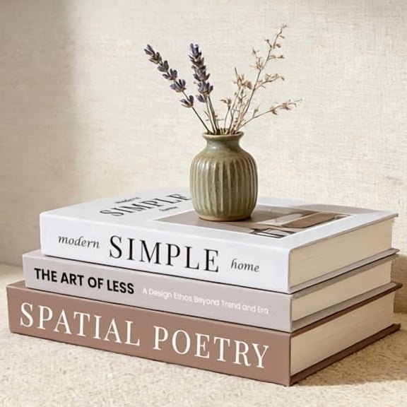 3Pcs Decorative Books, Coffee Table Books for Table Decor or Shelf Decor, Fake Books for Home Decoration