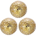 thumbnail image 1 of 3Pcs Decorative Glass Orbs 3.15 Inch Centerpiece Balls for Decor, Gold Tone, 1 of 4