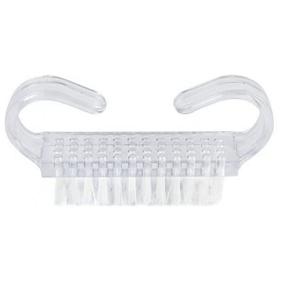 3Pcs Different Kinds of Fingernail brush with Plastic Handle Nail brush for cleaning Fingernails - Easy to use Nail Scrub brush - Nail Cleaner Nail brushes for Hands Feet(transparency)