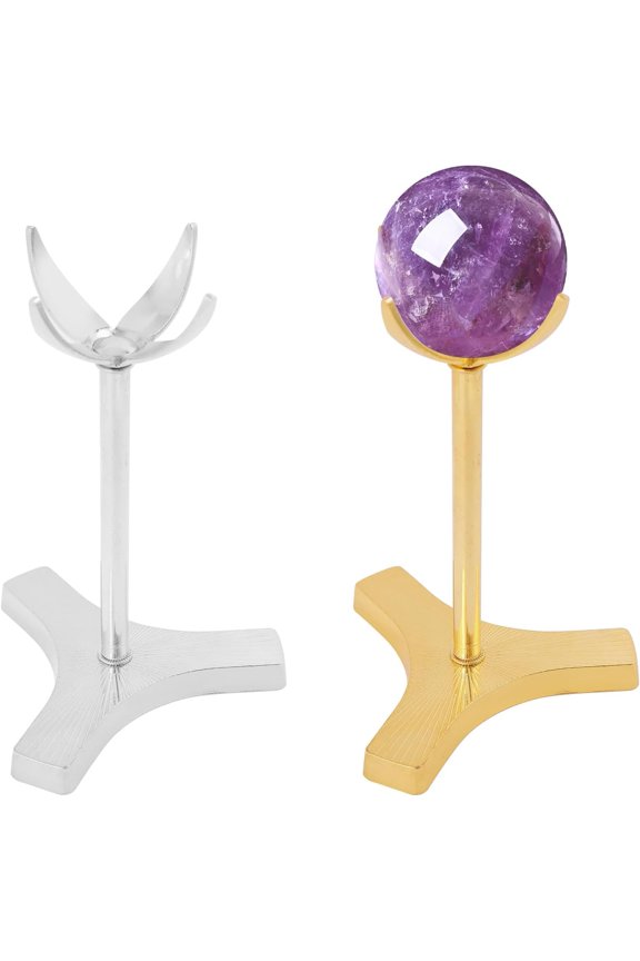3Pcs Display Stand Easel Display Stand Iron Rock Display Stand for Gemstones Fossils Minerals Gold