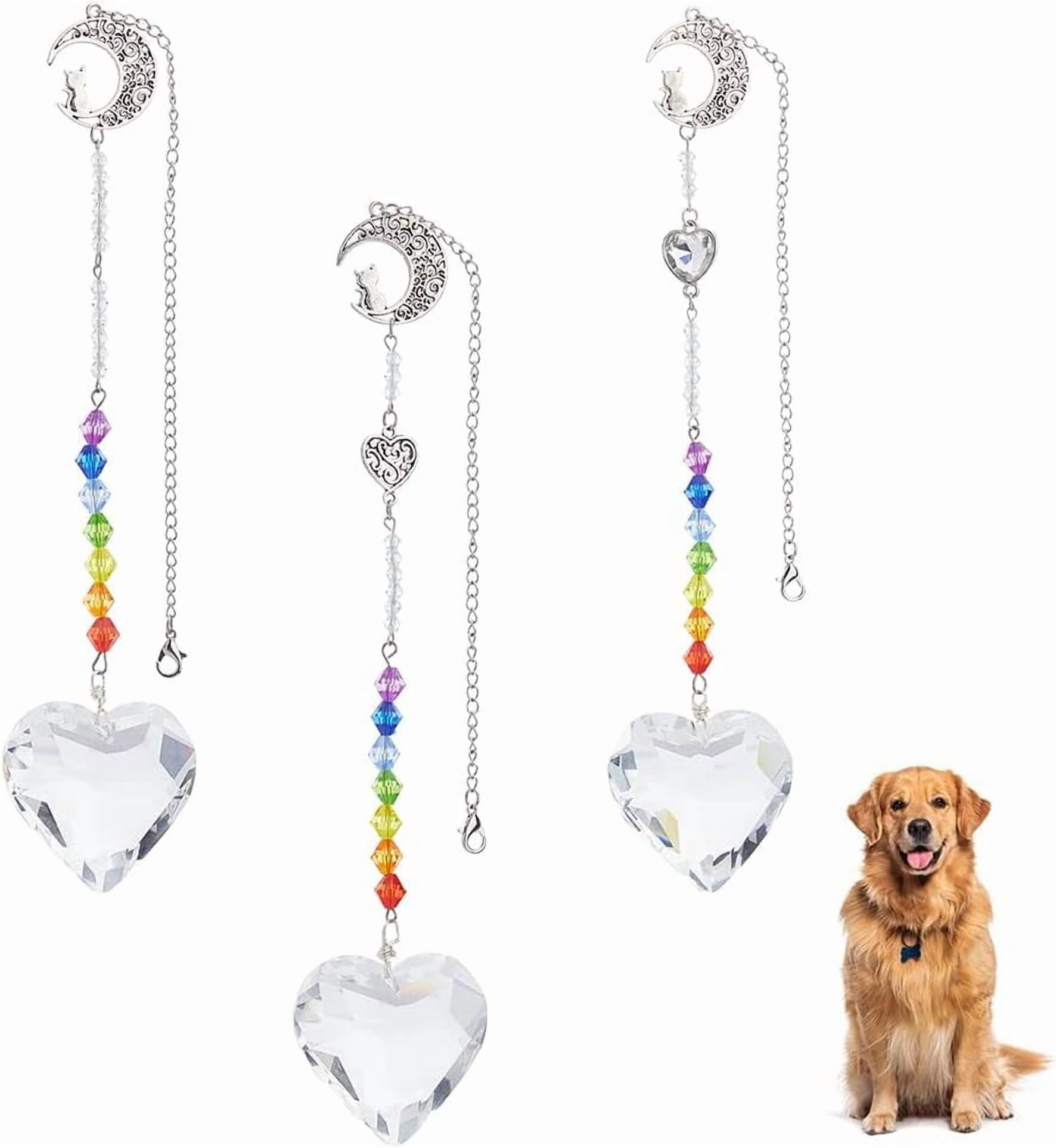 3Pcs Dog Memorial Gifts for Loss of Dog Sun Catcher Sympathy Gift Idea ...