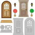 thumbnail image 1 of 3Pcs Door Arch Door Metal Die Cut Cutting Die Stencils for Card DIY Scrapbooking Album Craft Decor, 1 of 8