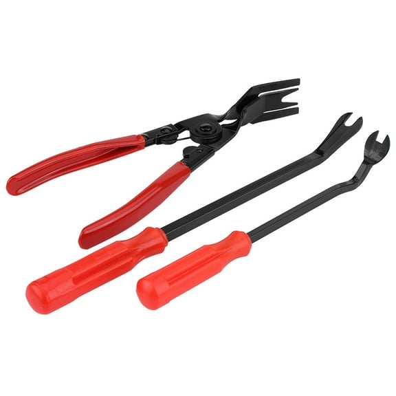 3Pcs Door Trim Rivets Clips Pliers Fastener Remover Puller Pry Bar Tool Kit