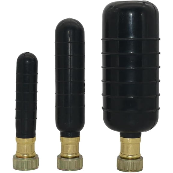 3Pcs Drain Cleaning Bladder Kit Fits 1"-6" Pipes, Rubber Unclogger for Sinks, Showers, Pools & Main Drains