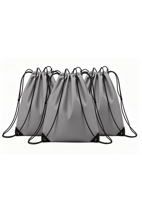 3Pcs Drawstring Bags Bulk Gray Drawstring Backpack String Backpack Cinch Sack Sport Gym Backpack Bags for Yoga Traveling Outdoor Sports Fitness Bag