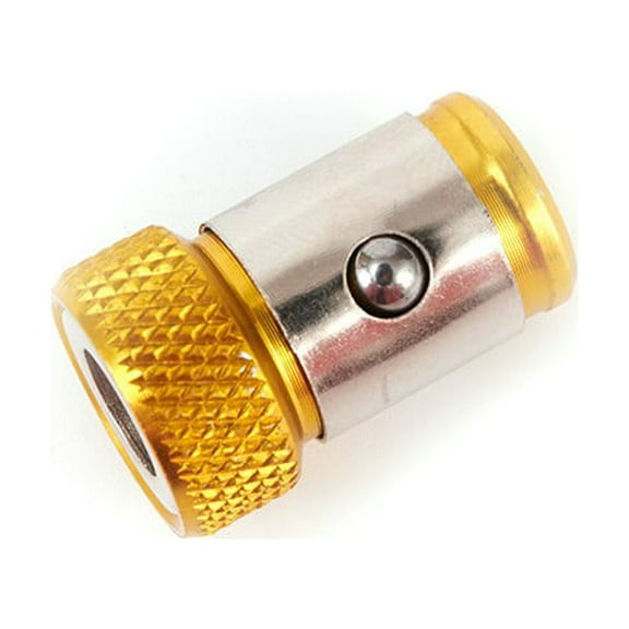 3Pcs Drill Head Screwdriver Bits Strong Magnetizer Metal Magnetic Ring Yellow