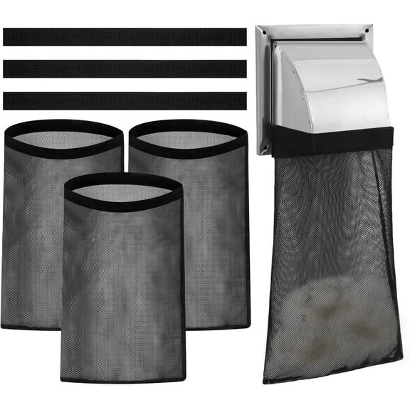 3Pcs Dryer Vent Lint Bag, Lint Trap Catcher for Dryer Vent, Lint Vent Trap Bag for Outside