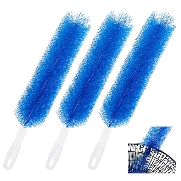 3Pcs Dust Duster 42.5cm Long Cobweb Duster Bendable Fan Duster Plastic Dust Cleaner Microfiber Head Ceiling Brush for Room Dust Clean for making