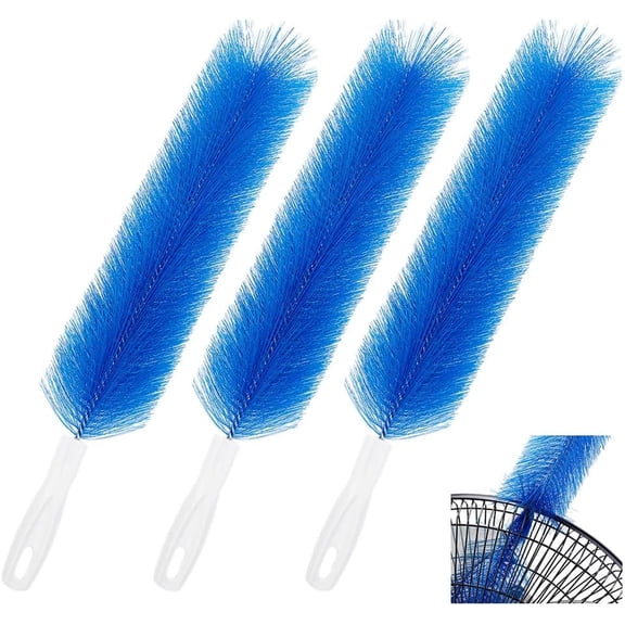 3Pcs Dust Duster 42.5cm Long Cobweb Duster Bendable Fan Duster Plastic Dust Cleaner Microfiber Head Ceiling Brush