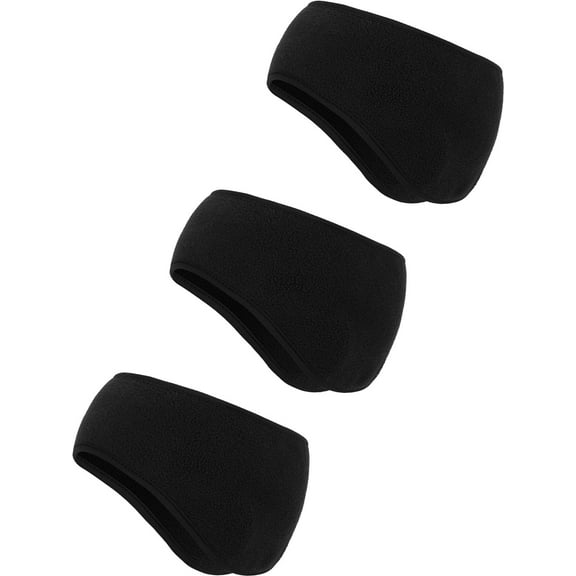3Pcs Ear Warmer Fleece Headbands Ear Muffs Winter Running Gear for Women Men Adult Kids