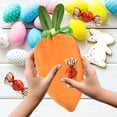 thumbnail image 1 of 3Pcs Easter Carrot Gift Bags, Easter Fabric Drawstring Bag Carrot Candy Goody Bags Treat Bags for Spring Basket Stuffers Egg Hunt Outdoor Party Favor Supplies, 4x9 inch, 1 of 9