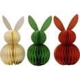 thumbnail image 1 of 3Pcs Easter Decorations, 3PCS Easter Bunny Honeycomb Colorful Easter Centerpiece Table Decorations for Easter, Egg Hunt, Birthday, Bunny Themed Party, Spring Garden Party, 1 of 7