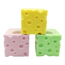 3Pcs Easter Taba Squishy Cheese Rabbit Set - Cute Sensory Fidget Toys for Stress Relief, Perfect Classroom Prize & Party Favor Gift