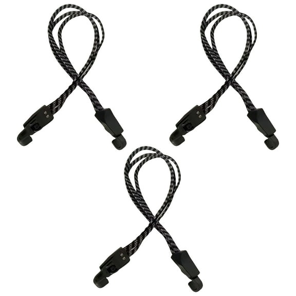 3Pcs Elastic Bungee Cord with Hook Light weight Bike Rope Ties Luggage Cord Tent Strap Rope Heavy Duty Elastic Rope