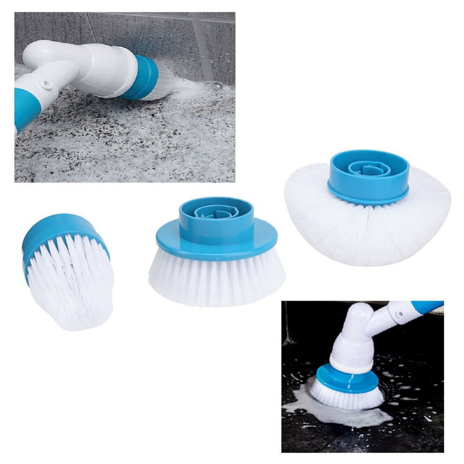 3Pcs Electric Cleaning Brush Heads Tile Bathroom Kitchen Multi- Uses ...