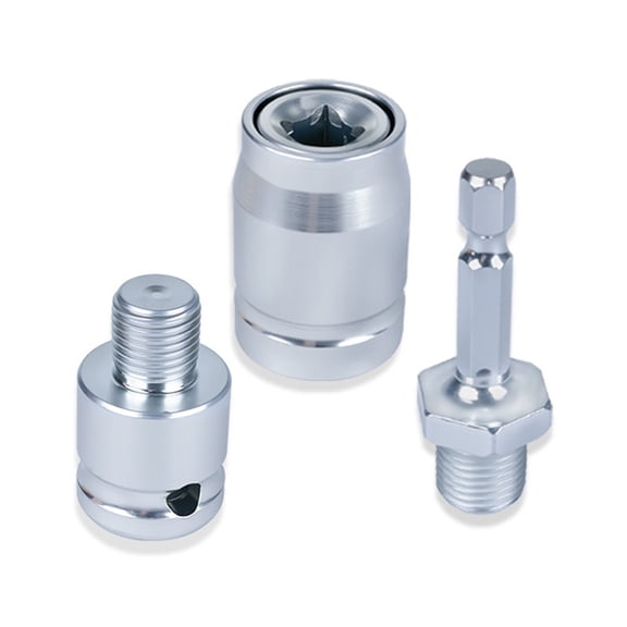 3Pcs Electric Wrench Drill To Hammer Adapter Attachment Alloy Steel Drill Bit Adapter For Electric Wrench And Hammer