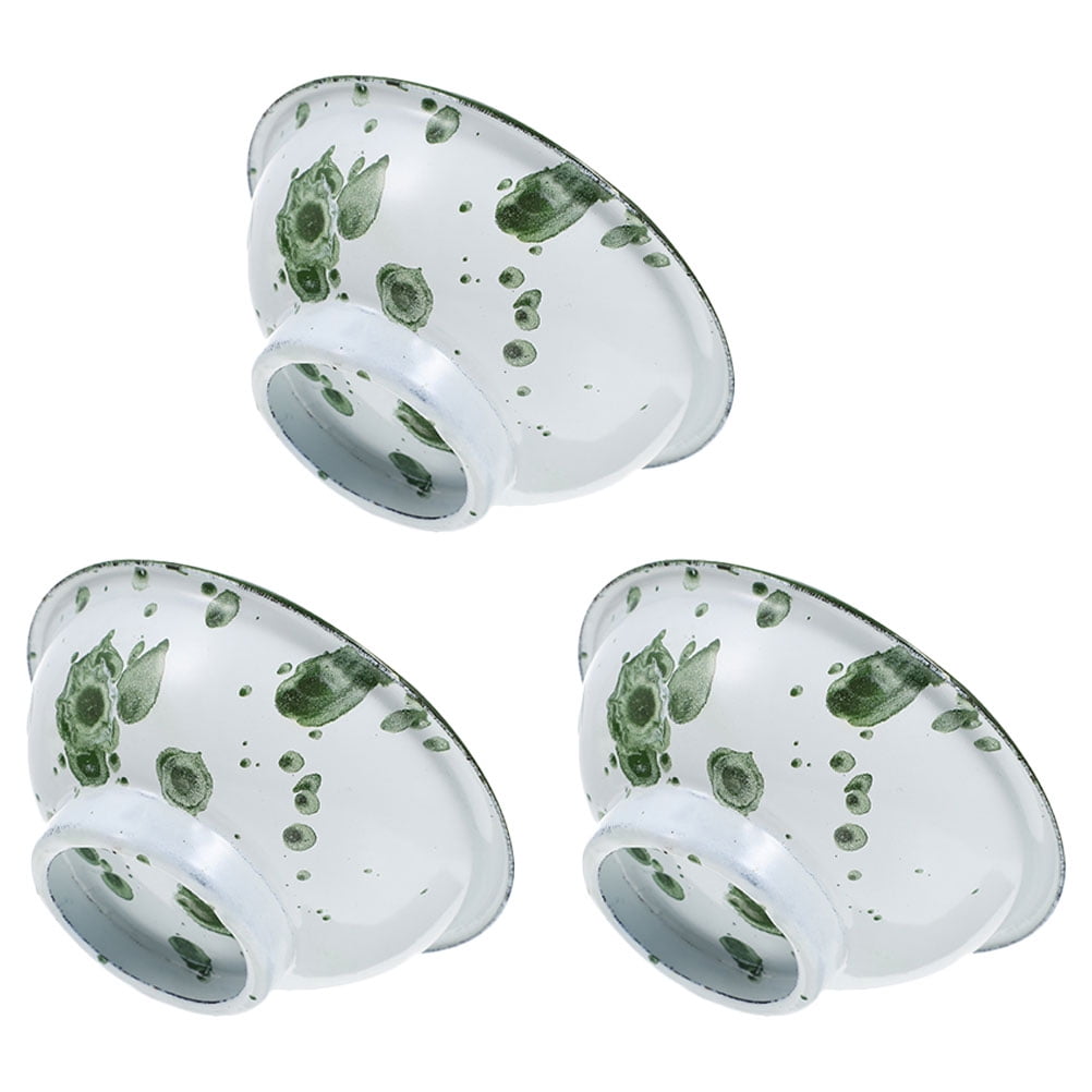 3Pcs Enamel Ice Cream Bowls Small Enamelware Metal Classic Round Cereal