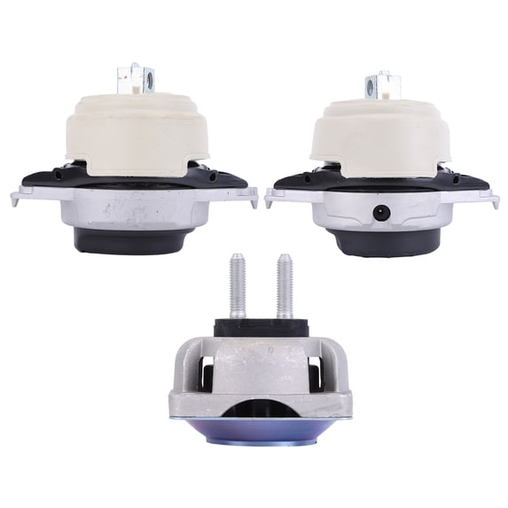 3Pcs Engine Motor & Transmission Mount Metal Rubber Reduces Vibration Fits for Mercedes-Benz GL450 4.7L 2013-2014 Replace A70064 10193