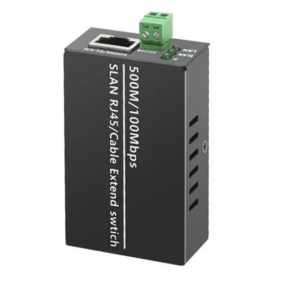 3Pcs Ethernet IP Extender over Coax HD Network Kit EoC Coaxial Cable Transmission Extender for Security CCTV Cameras(A)