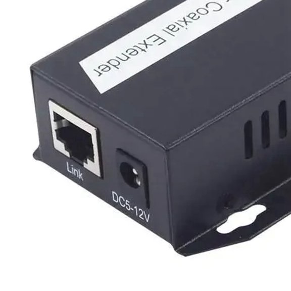 3Pcs Ethernet IP Extender over Coax HD Network Kit EoC Coaxial Cable Transmission Extender for Security CCTV Cameras(B)