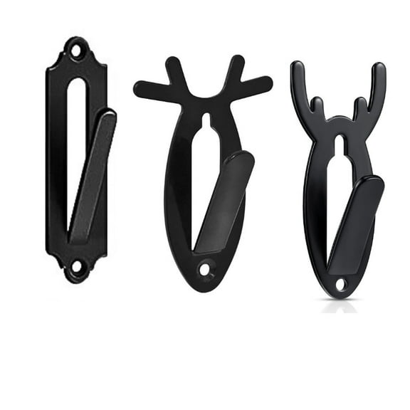 3Pcs European Mount Skull Wall Hanger Hook Deer Antelope Antler Mount Bracket