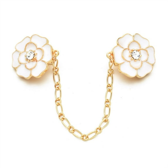 3Pcs Fashion Pin Jewelry Cloak Brooch Sweater clip Chain Cardigan Clip Waist clip Pointed clip 2