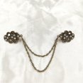 thumbnail image 1 of 3Pcs Fashion Pin Jewelry Cloak Brooch Sweater clip Chain Cardigan Clip Waist clip Pointed clip 8, 1 of 8