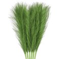 thumbnail image 1 of 3Pcs Faux Pampas Grass 45cm/17.7" Small Fake Pampas Grass for Home Wedding Vase Decoration Green, 1 of 6