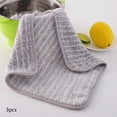 thumbnail image 1 of 3Pcs Fiber Cloth Thickened Kitchen Cloth Absorbent Scouring Pad Household Cleaning Cloth Degreasing And Dishwashing Cloth Reusable Dish Towel Set, 1 of 6
