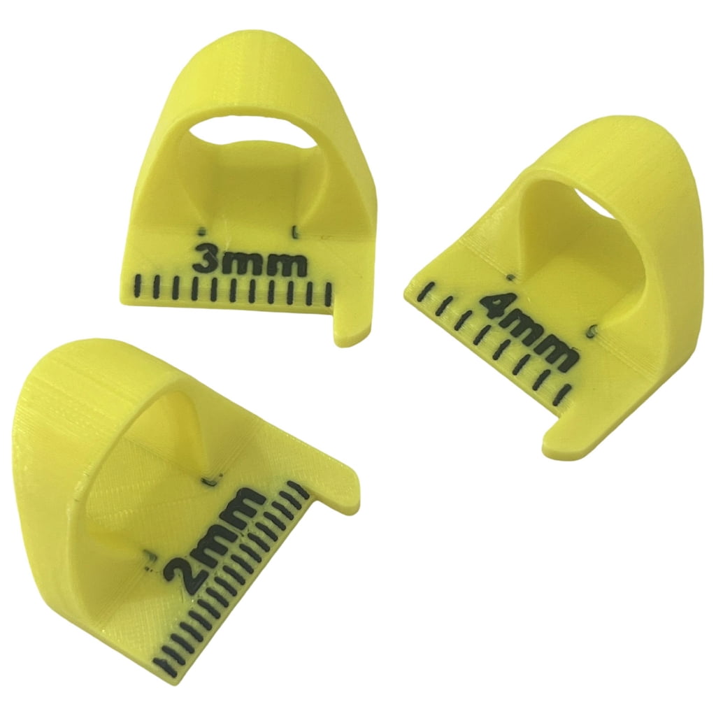 3Pcs Finger Quilting Ruler with Millimeter Scale Patchwork Sewing ...