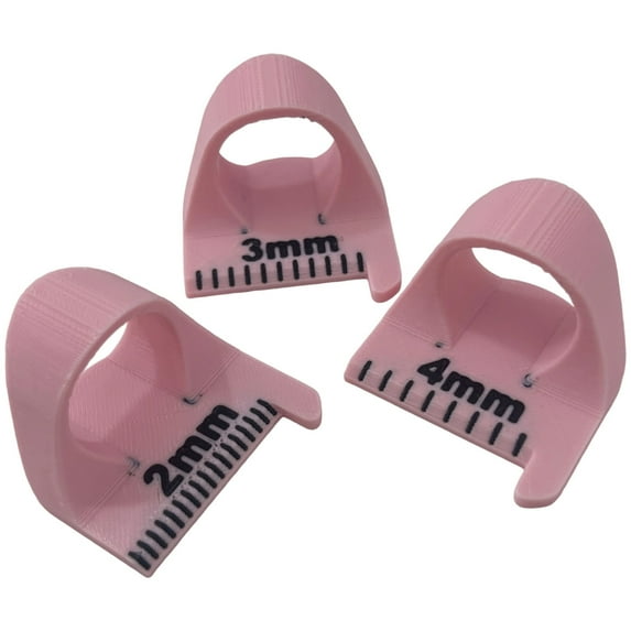 3Pcs Finger Sewing Ruler with Millimeter Scale Patchwork Stitching Aid Quilting Measuring Tool For Sewing Quilting Craft