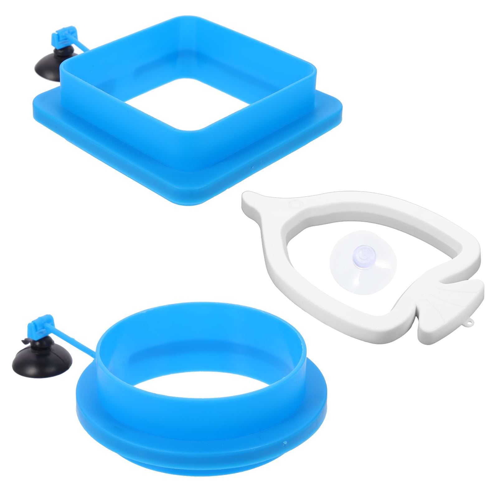 3Pcs Fish Feeding Rings Floating Fish Feeder Rings Fish Feeding Circles Fish Tank Fish Feeders