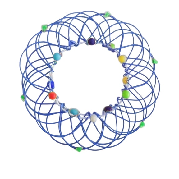 3Pcs Flexible Metal Basket Ornament! Usloyux Magic Steel Iron Ring Fidget Toy for Stress Relief, Home Desk Decoration and Party Fun, Handmade Metal Craft for Adults and Kids