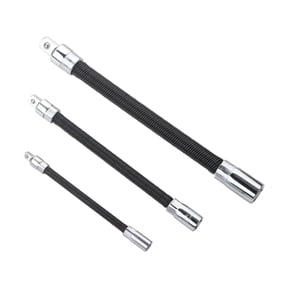 3Pcs Flexible Socket Extension Rod Set 1/4inch 3/8inch 1/2inch Shaft Drive Rod Adapter Extender Flexible Socket Extension
