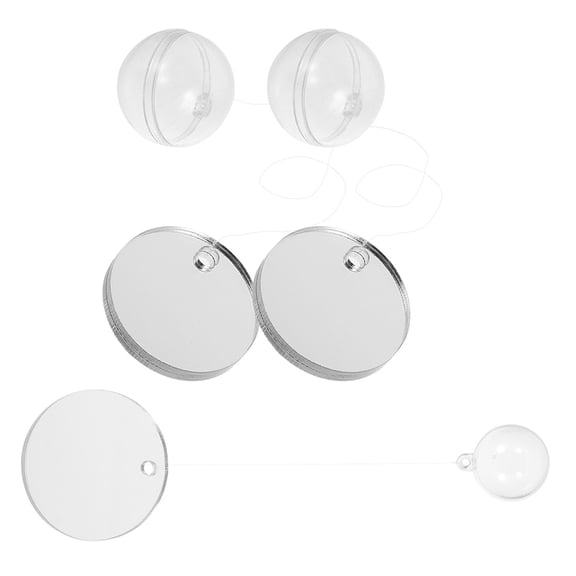 3Pcs Floating Ball Betta Mirror Acrylic For Pet Owners And Fish Training In Aquarium