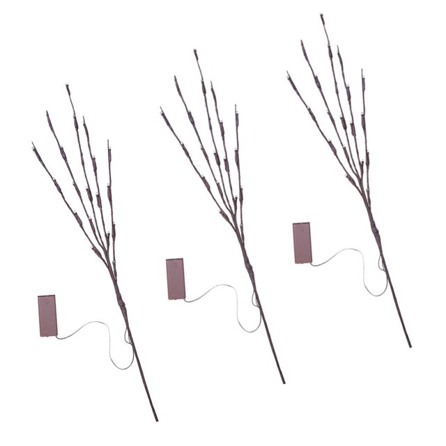 3Pcs Flower Arrangement Lights 20LED Simulated Branches Light Decor (No