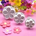 thumbnail image 1 of 3Pcs Flower Plunger Cookie Cutter DIY Blossom Flower Cake Fondant Cake Mold, 1 of 6