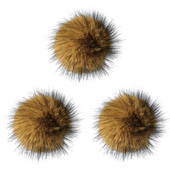 3Pcs Fluffy Cat Toy Ball, Soft Fluffy Faux Rabbit Fur Balls with Catnip, Furry Catnip Toy Ball for Exercise Bonding