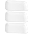 thumbnail image 1 of Hemoton 7.5 Inch Rectangular Ceramic Plates Set of 3, Small Appetizer, Salad, Dessert, Snack, Sushi Dishes - Microwave, Oven & Dishwasher Safe, 1 of 6