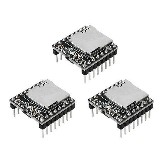 3Pcs For DFPlayer Small MP3 Player Module TF Card U Disk DFPlayer Module MP3 Voice Development Board Small MP3 Player Module
