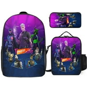 3Pcs Fortnite Backpack Bookbag Set with Lunch Bag & Pencil Case Unisex Casual Daypacks
