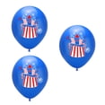 thumbnail image 1 of 3Pcs Fourth Of July Balloons - 12in Rubber Independence Day Decorative Balloons, Thickened Inflatable Party Decor for Festive Events (Blue, 0.02lb)​, 1 of 6
