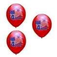 thumbnail image 1 of 3Pcs Fourth Of July Balloons - 12in Rubber Independence Day Decorative Balloons, Thickened Inflatable Party Decor for Festive Events (Red, 0.02lb)​, 1 of 6