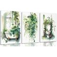 thumbnail image 1 of 3Pcs Framed Botanical Bathroom Wall Art Sage Green Leaves canvas Posters Print Funny tropical green plants wall Decor pictures Home Bathroom Decoration, 1 of 6